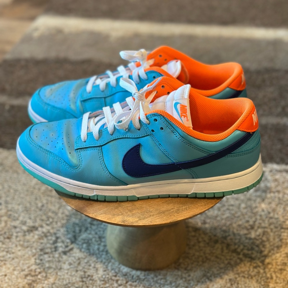 Nike Dunk Low SE Baltic Blue Total Orange Mens Size 11.5 Sneakers